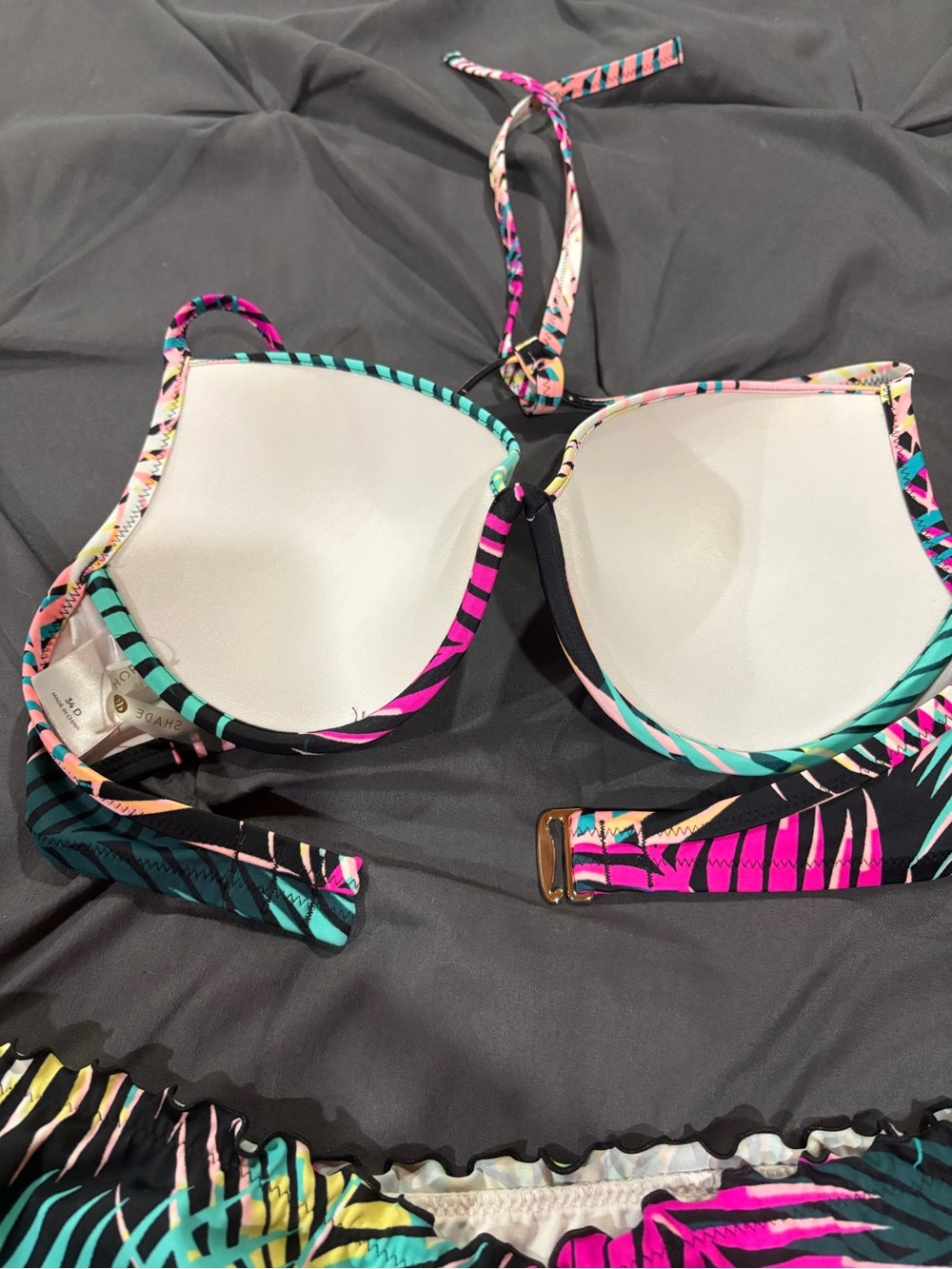 Shade & Shore Palm Print Bikini - Picture 4 of 7
